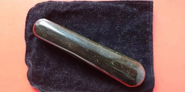 Pedra De Obsidiana Verde Musgo 200 Gr - Foto 4