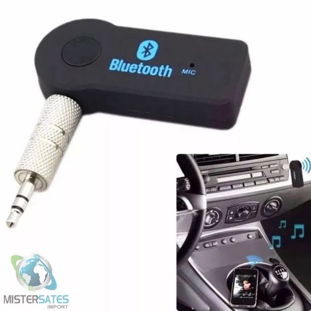 Receptor Bluetooth P2 Auxilar Carro Som Audio Android Musica - COD 590 - Foto 2