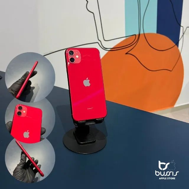 IPhone 11 64Gb Vermelho Saude de bateria 74% | Loja Física