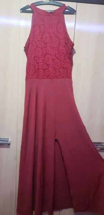 Vestido de renda vermelho - Foto 5