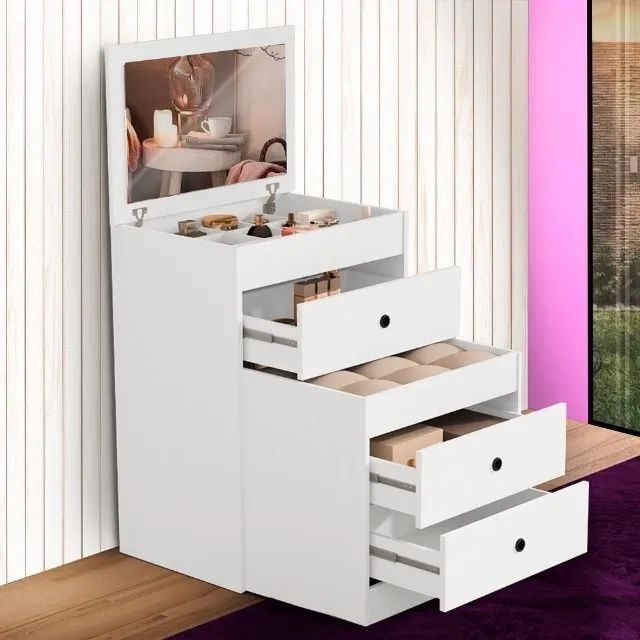 Mesa com banco interno - Cômoda - Penteadeira - Foto 2