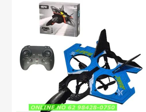 Avião Brinquedo de Controle Remoto RC Aircraft V17 Fighter Model Airplane Planador - Foto 3