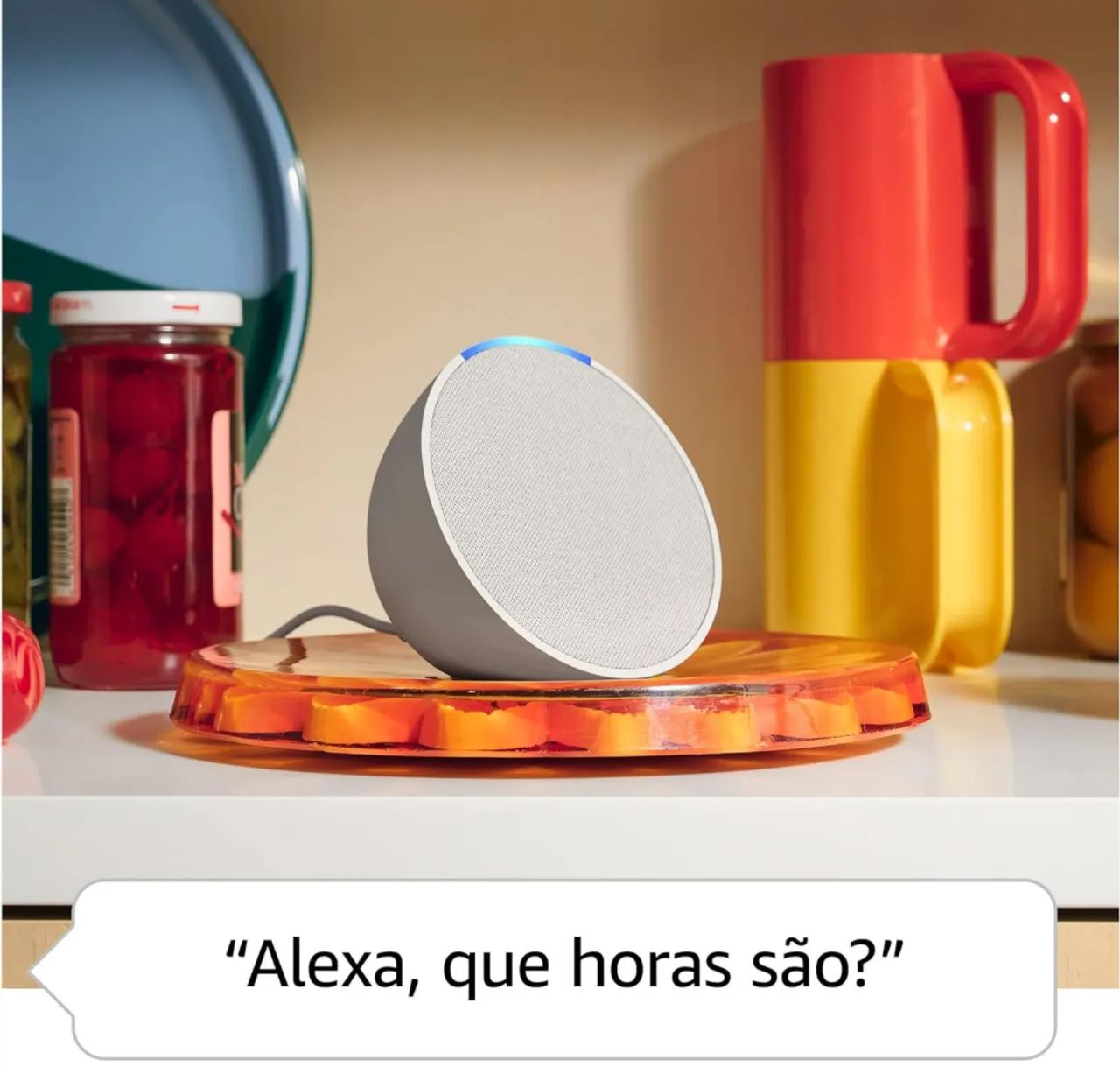 Echo Pop | Smart speaker compacto com som envolvente e Alexa | Cor Preta - Foto 4