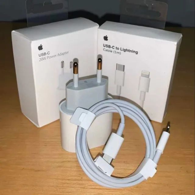 Carregador iPhone Turbo 20W Apple Usb-C Lightning (Original) - Foto 3