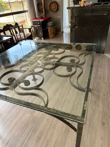 Mesa de ferro e vidro  - Foto 3