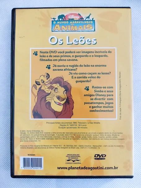 DVD O Mundo Maravilhoso dos Animais - Os Leões - Disney - Foto 2
