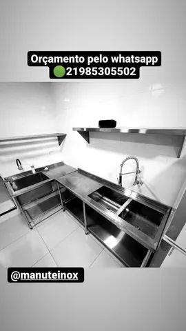 Mesa Bancada Pia Tanque inox - Foto 3