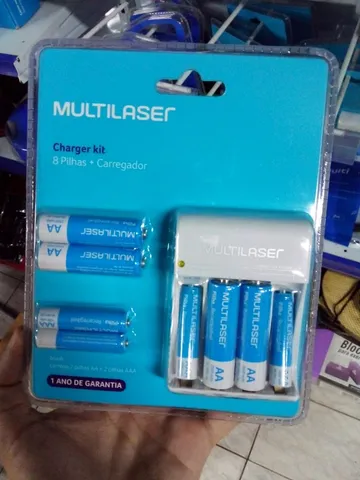 Charger kit 8 pilhas + carregador