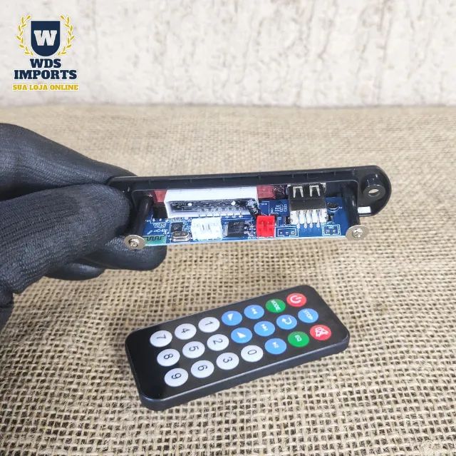 Placa de Som decodificadora Modulo 9V-12V Rádio FM Bluetooth - Foto 2