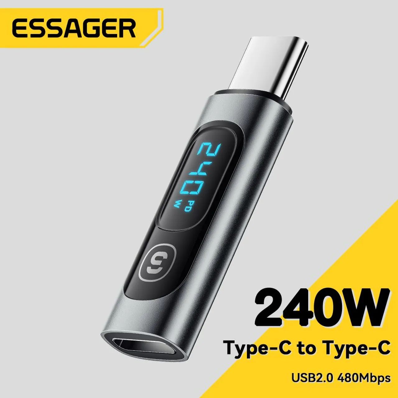 ESSAGER 240W USB Tipo-C adaptador 3.0 