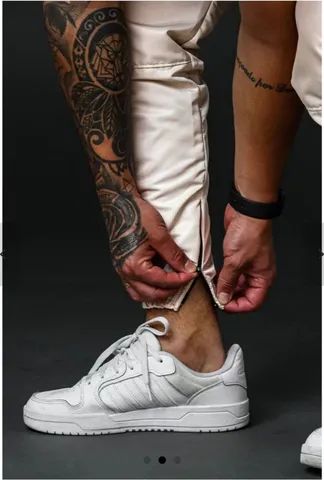 Calça Jogger Tactel Cream Leave