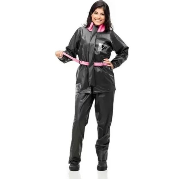 Capa de chuva masculina feminina pantaneiro moto entrega - Foto 3