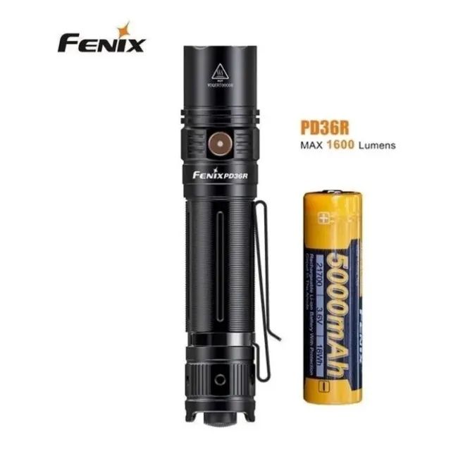 Lanterna Fenix PD36R 1600 Lúmens Bateria 5000 mAh