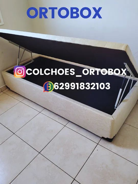 Cama Box Baú Solteiro em ate 10x sem juros