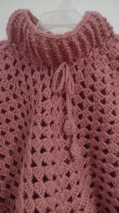 Poncho Feminino - Rosé - (Novo) - Foto 4
