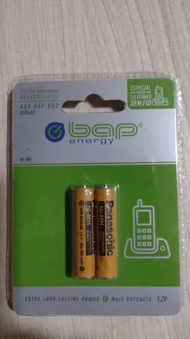 Pilhas recarregáveis para telefone sem fio