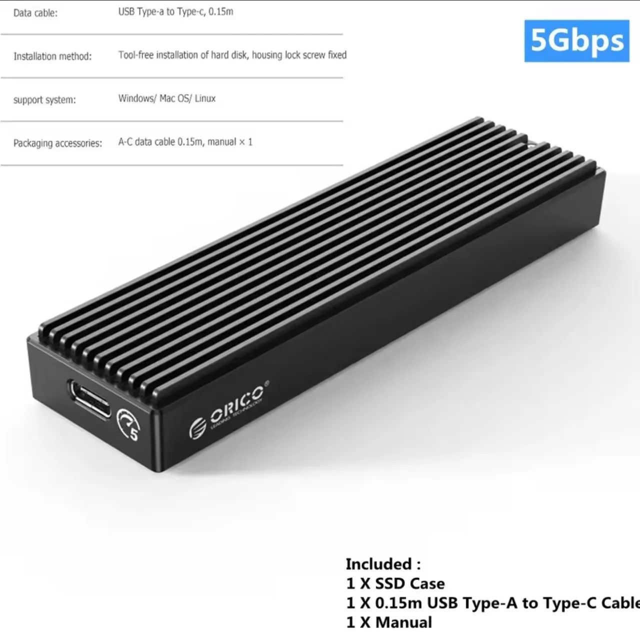 Compartimento SSD de disco rígido M.2 Ngff Sata Usb 3.1 - Foto 2