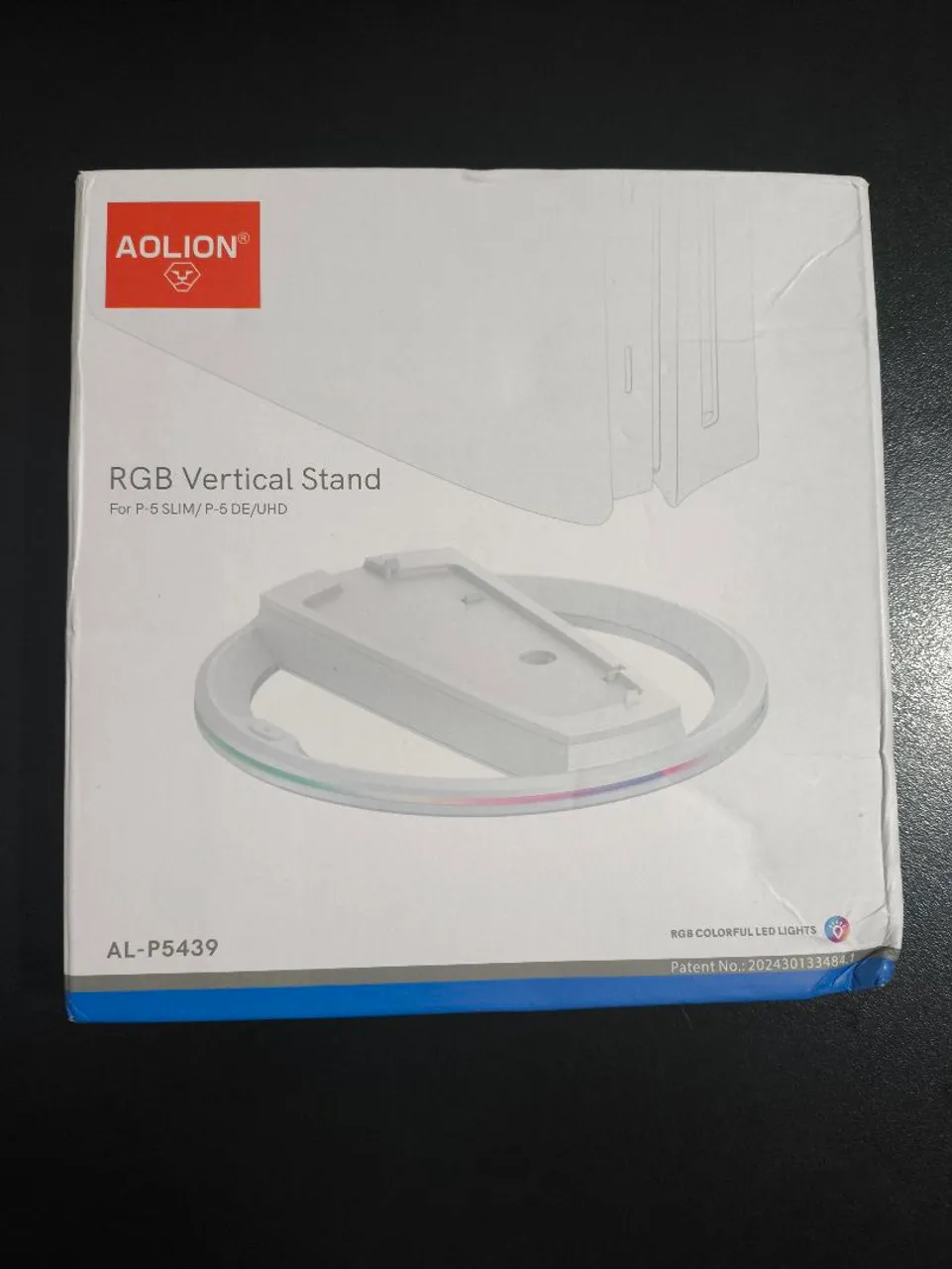 Suporte Vertical RGB para PS5 Slim/DE/UHD - AOLION
