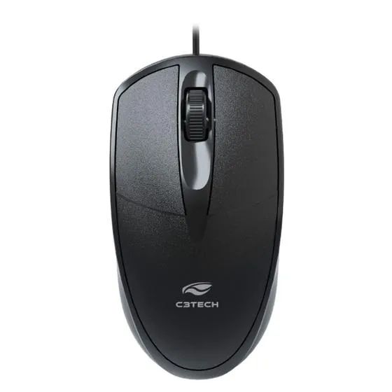 Mouse Usb C3Tech MS-31BK, 1000 DPI, Preto - C3PLUS Loja Coimbra Computadores Entregamos  - Foto 3