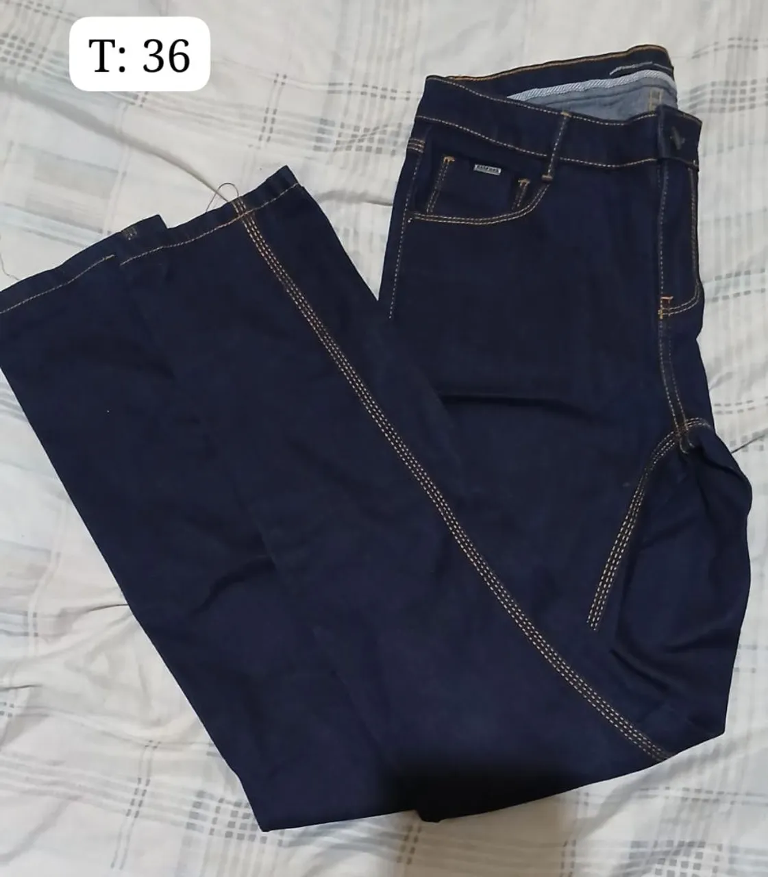 Calça Jeans Azul Escuro - Tamanho 36