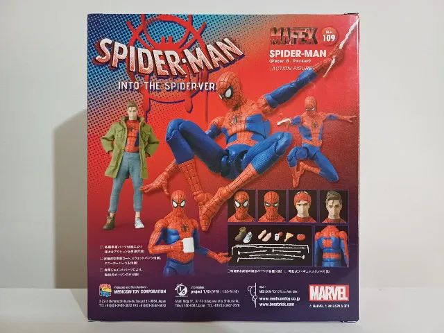 Homem Aranha Into The Spider-Verse Peter B Parker No. 109 Mafex