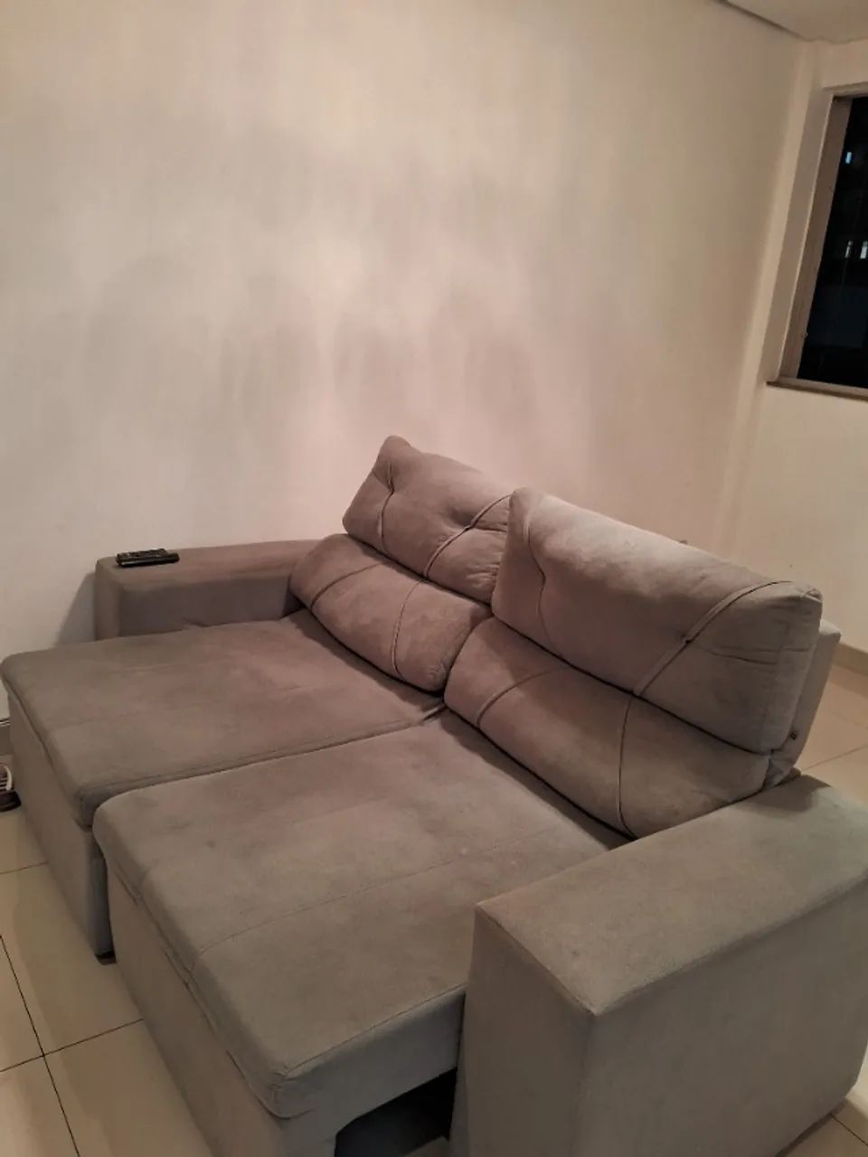 Sofá retrátil cinza64750751388290120