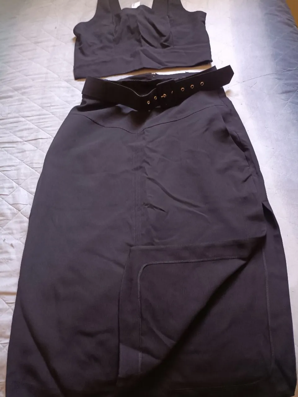 Conjunto Saia e Top Preto Elegante!.