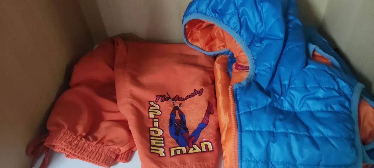 Kit homem aranha menino tamanho 7 / 8 