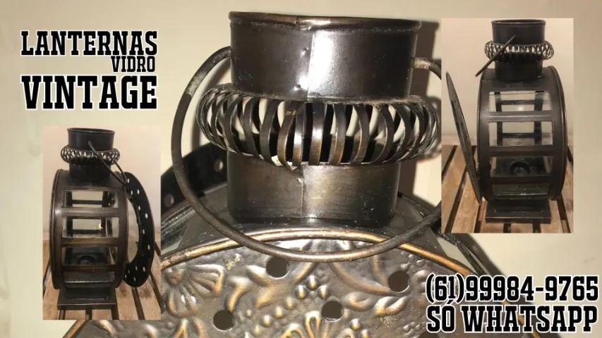 Luminárias estilo Lanternas Vintage para Velas. - Foto 4