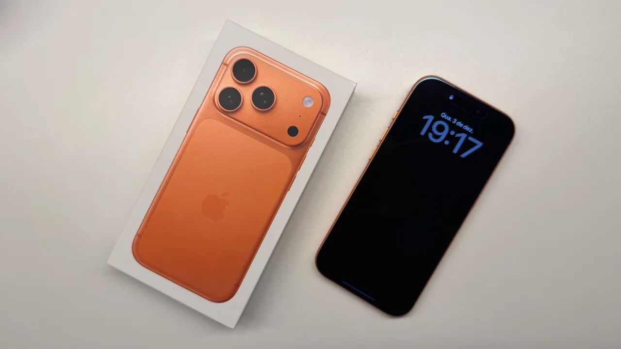 iPhone 17 Pro 256GB Cosmic Orange - Estado de novo - Celulares e