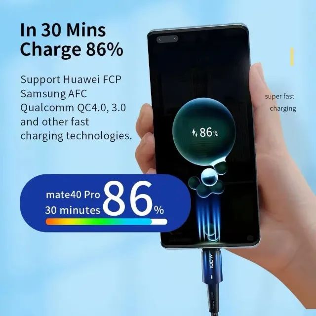 Cabo USB-C Essager 100W Fast Charger - Original e de Alta Qualidade - Foto 3