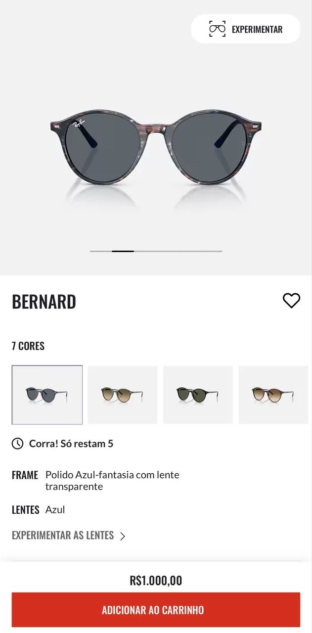Óculos Ray ban