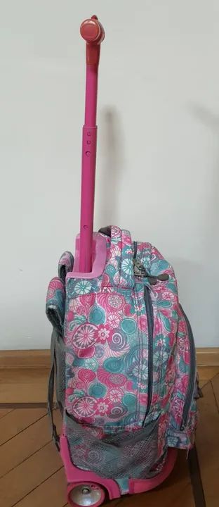 Mochila Escolar Com Alça E Rodinha J Word New York - Foto 3