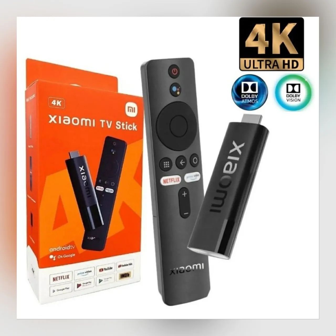 Lançamento Xiaomi Mi TV Stick 4k/comando de voz/8GB-2GB de memória RAM/Android 11 - Foto 4