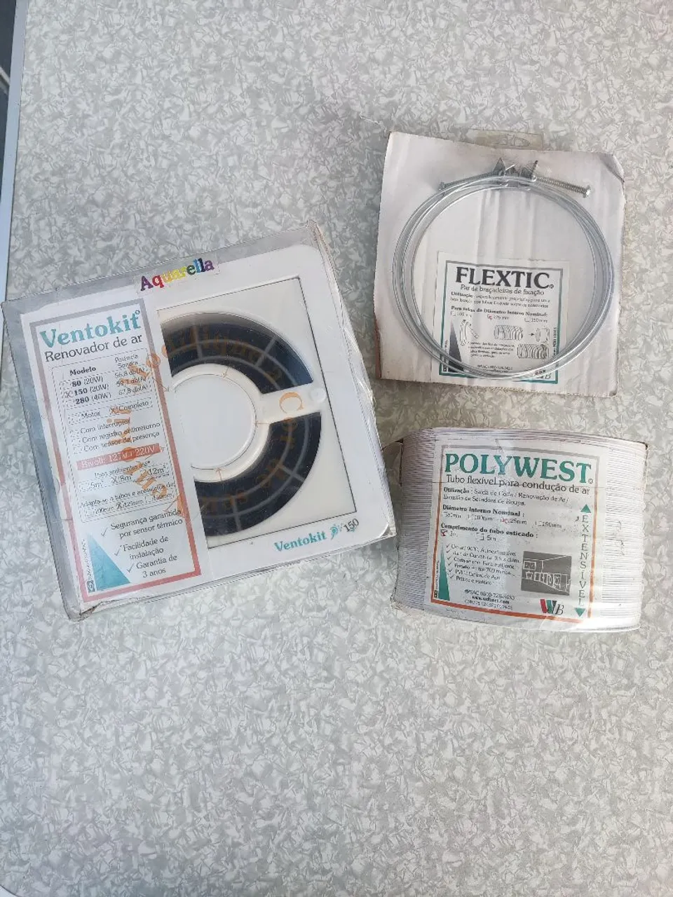 Ventokit 150 + FlexTict + Tubo Flexível Poly west - NOVO