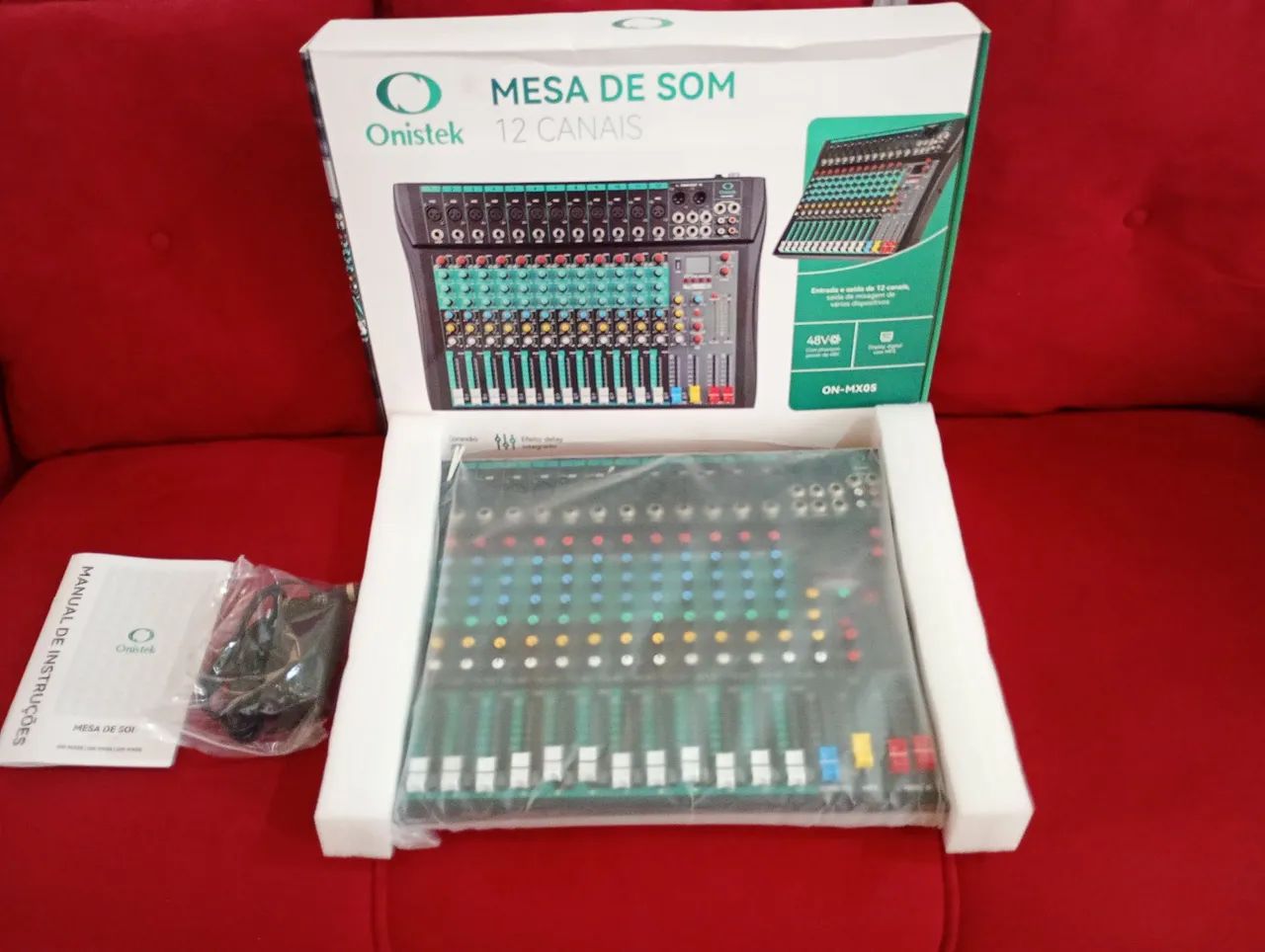 Mesa de som que pega efeito pega pen drive pegar eco reserve de lei Phantom Power 2 Master - Foto 3