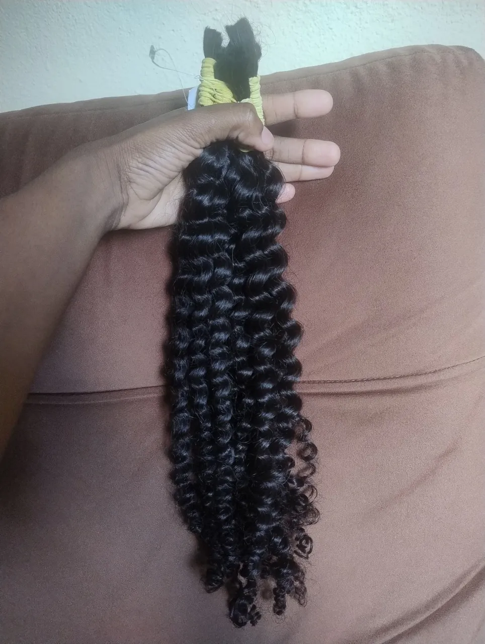 Cabelo Cacheado humano 65cm 100grs