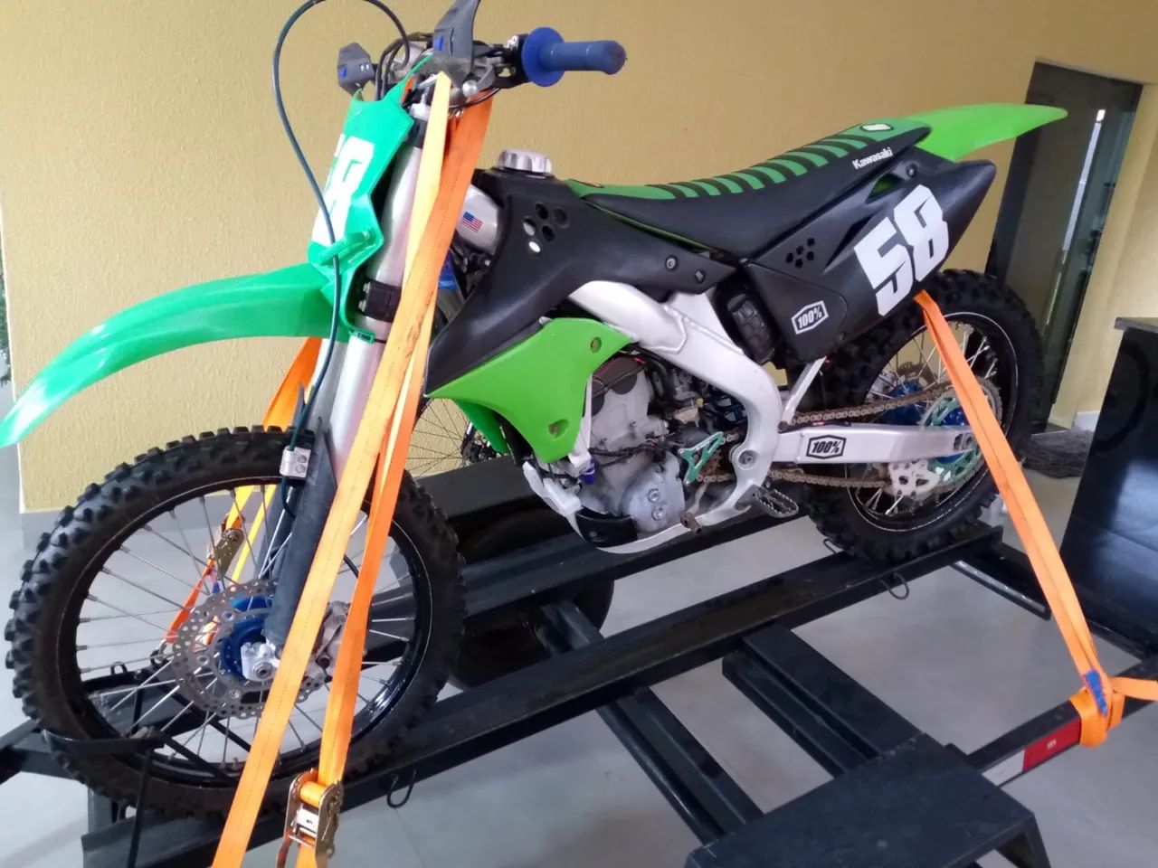 Moto Kawasaki KX 250F - Verde - 2008 - Foto 3