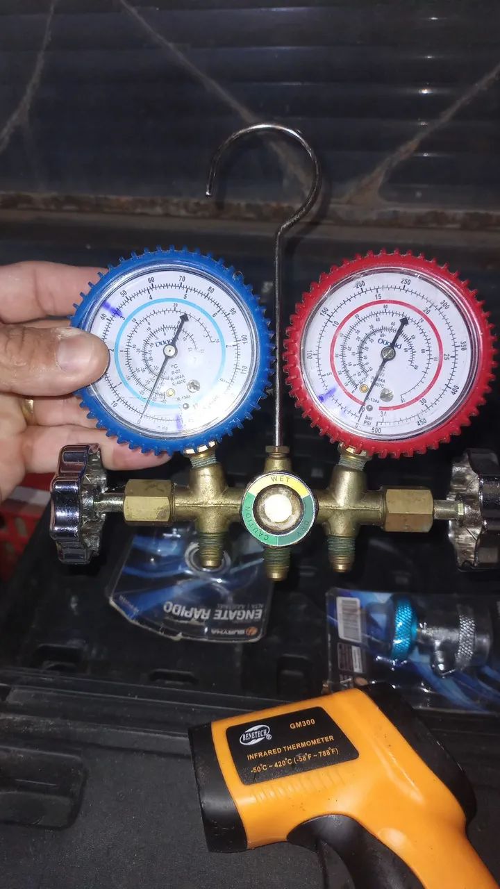 Manômetro para ar condicionado 