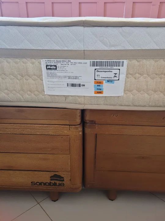 Cama Box Baú King em Madeira com Colchão  - Foto 3