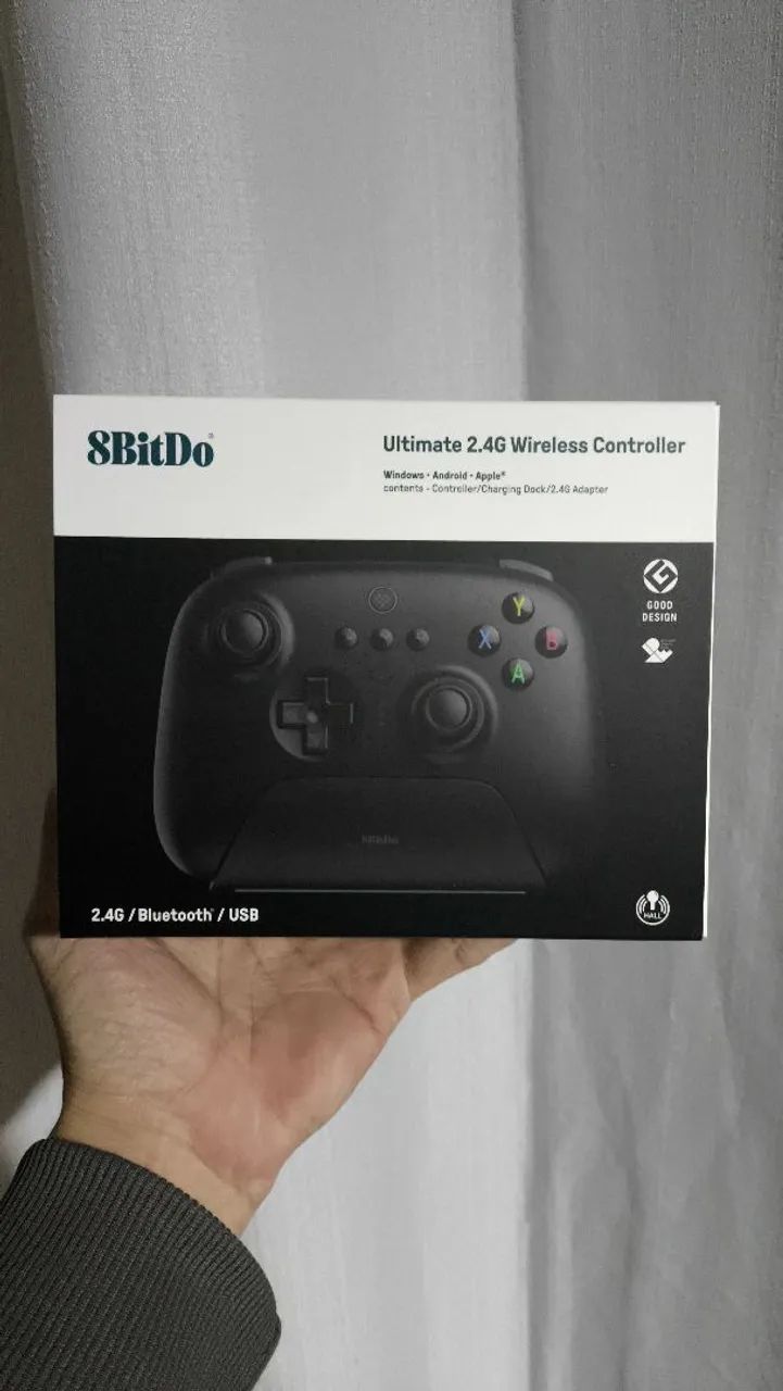 Controle 8bitDo Ultimate 2.4G Versão Hall Effect PC Steam Deck Android Iphone - Foto 3