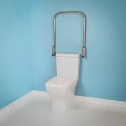 Barra articulada e reta para vaso sanitário