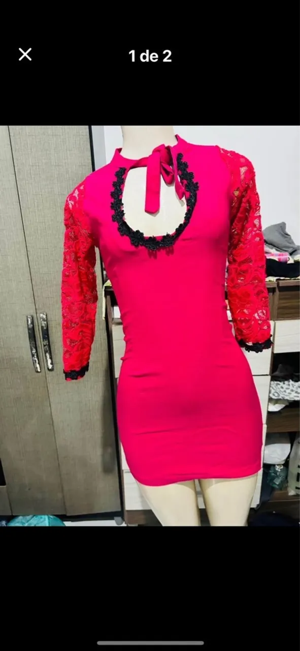 Vestido rosa justo