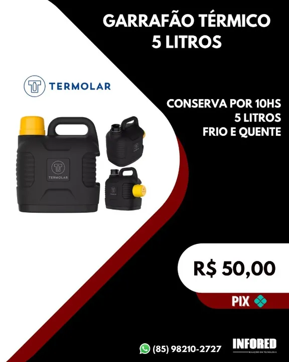 Garrafão térmico 5 litros