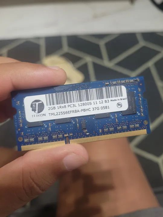 Memória RAM 2GB DDR3 PC3L 1600Mhz 12800S TEIKON
