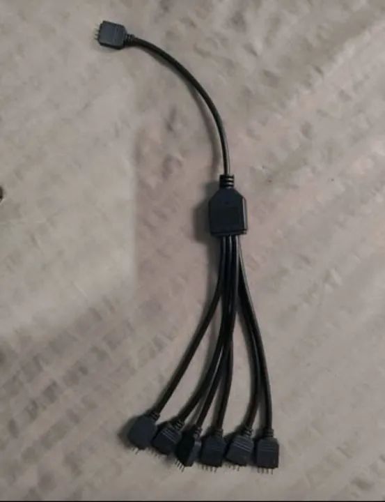 Kit 3 Fans Akasa Vegas X7 RGB 120mm + Cabo Splitter - Usadas, Ótimo Estado - Foto 6