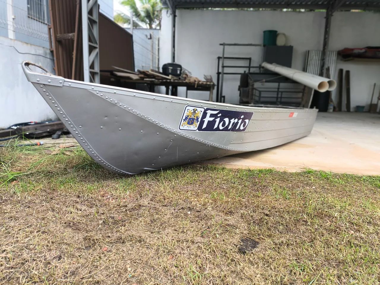 Conjunto Barco de alumínio 4.5mt + Motor Yamaha 8hpFiorio