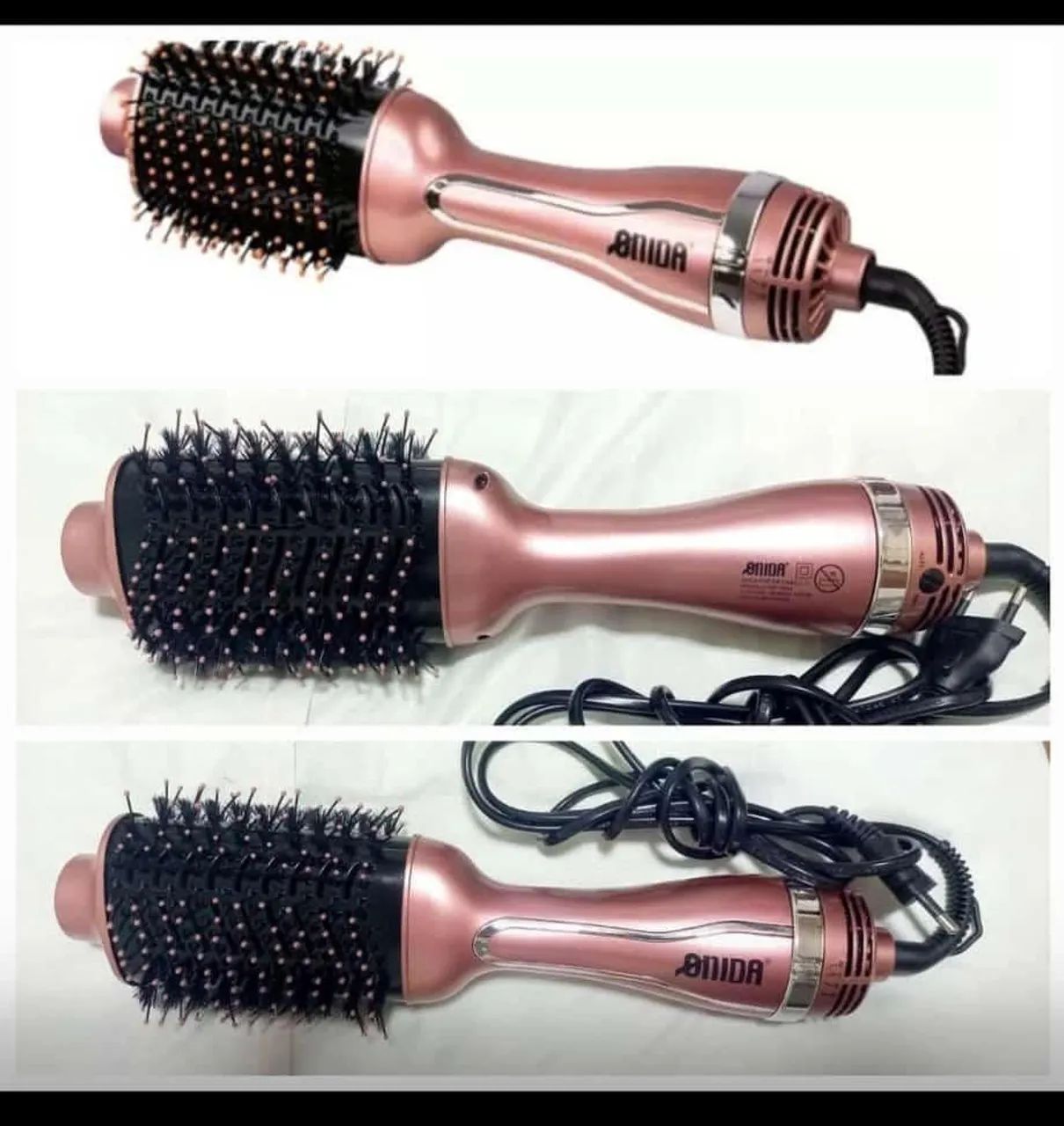 Secador de cabelo rotativo - Pente e escova