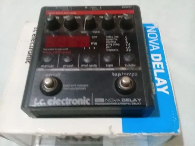 Pedal de delay tc nova delay profissional SEM FONTE