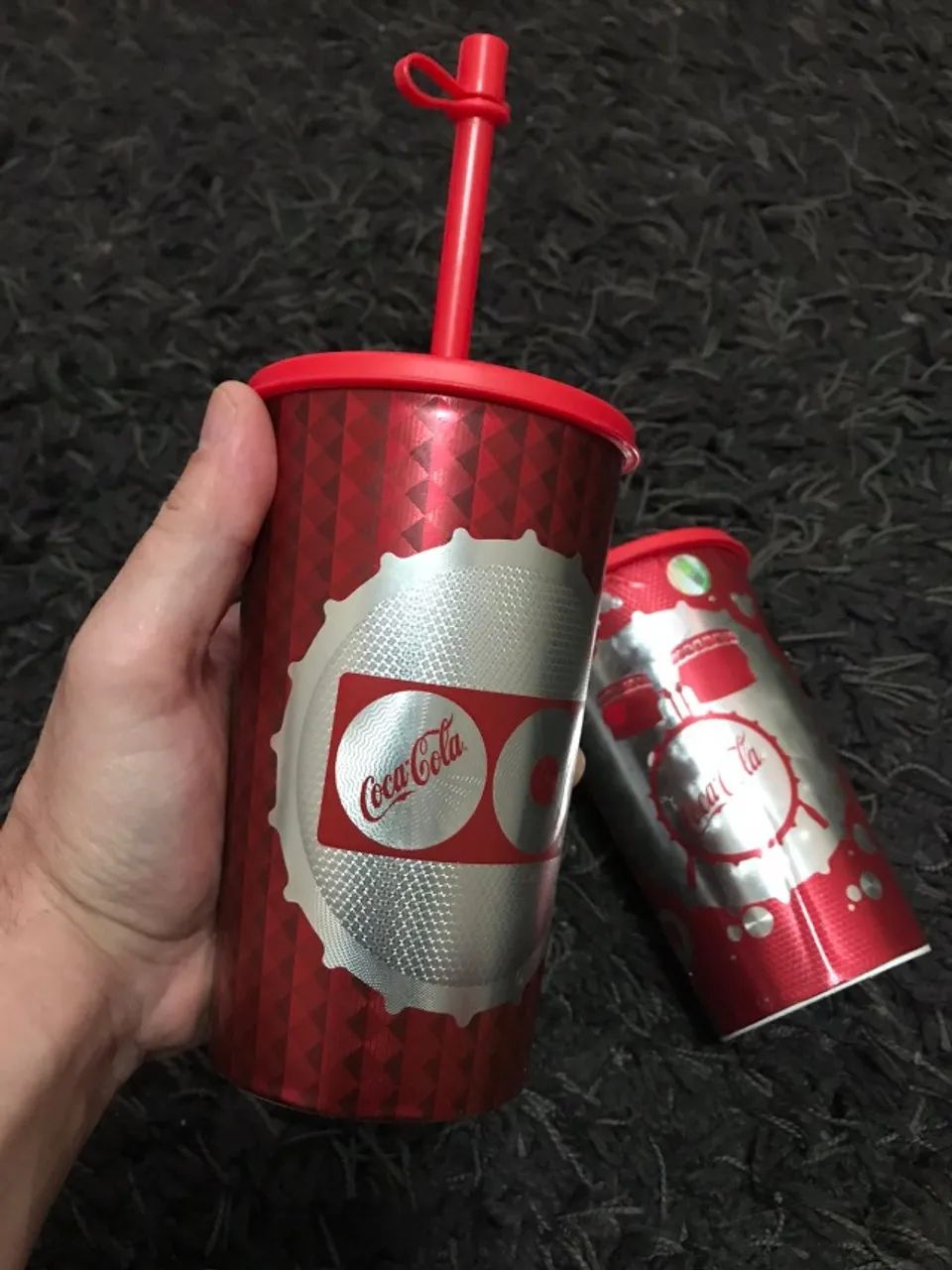 Lote 2 copos colecionaveis coca cola - Foto 5